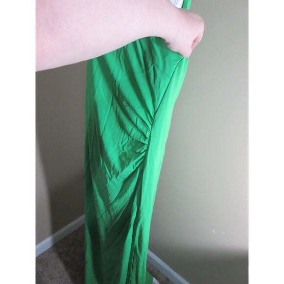 Lauren Ralph Lauren Dress Women 2X Kelly Green A-Line Floor Length Jordan Made - Picture 3 of 4